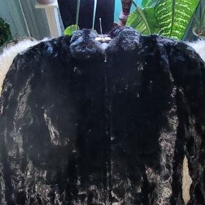 Men's black mink jacket size 2XL